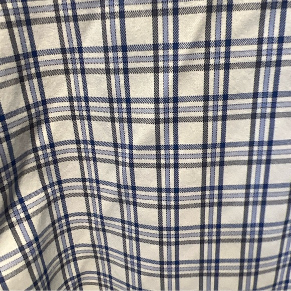 UNTUCKit Shirt Mens Large Slim Fit Button Up Stretch Blue Plaid Long Sleeve - Picture 4 of 8
